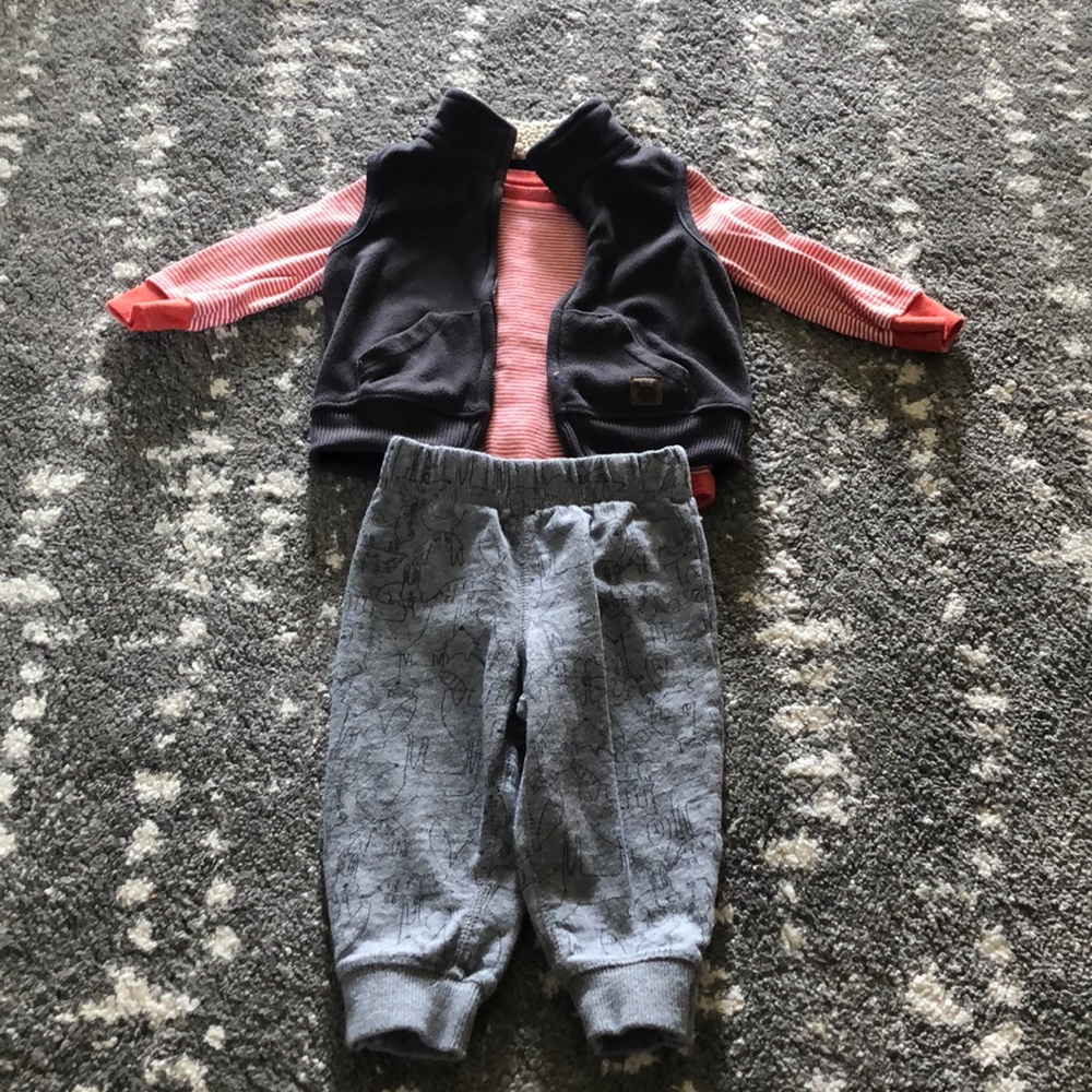 3-piece forest outfit baby boy